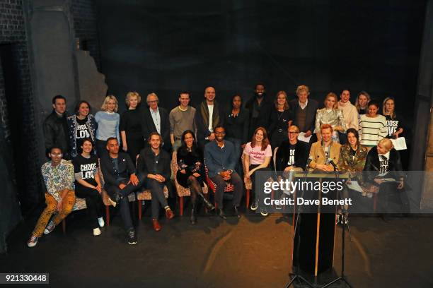 Cast members including Tobias Menzies, Emily Berrington, Lindsay Duncan, Ken Loach, Andrew Scott, Jade Anouka, Tom Stoppard, Greta Bellamacina, Amrou...