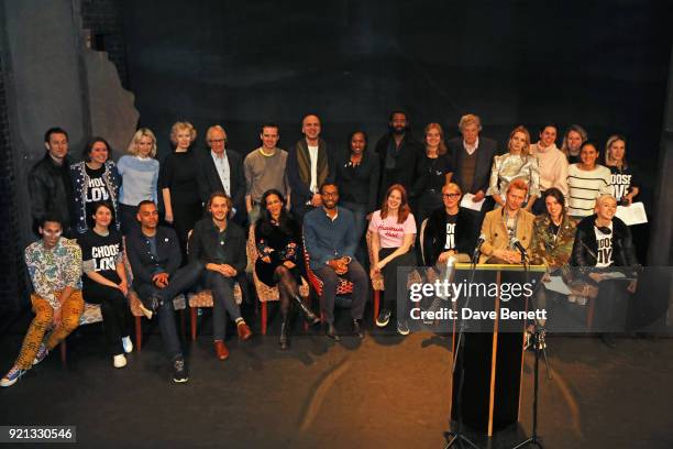 Cast members including Tobias Menzies, Emily Berrington, Lindsay Duncan, Ken Loach, Andrew Scott, Jade Anouka, Tom Stoppard, Greta Bellamacina, Amrou...