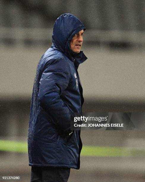 Melbourne Victory FC head coach Kevin Muscat looks on during the AFC Asian Champions League group F football match between against Shanghai SIPG FC...