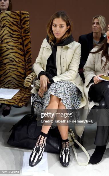Quentin Jones attends the Isa Arfen show during London Fashion Week February 2018 at Eccleston Place on February 20, 2018 in London, England.