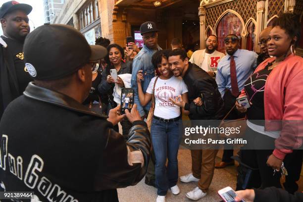 Director Spike Lee greets attendees at "School Daze" 30th Anniversary Screening at The Fox Theatre on February 19, 2018 in Atlanta, Georgia.