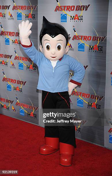 Astro Boy arrives at The "Astro Boy" Premiere at Mann Chinese 6 on October 19, 2009 in Los Angeles, California.