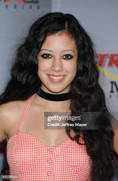 Actress Keana Texeira arrives at The "Astro Boy" Premiere at Mann Chinese 6 on October 19, 2009 in Los Angeles, California.