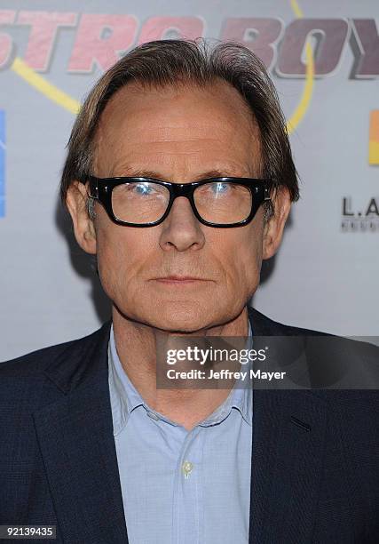 Actor Bill Nighy arrives at The "Astro Boy" Premiere at Mann Chinese 6 on October 19, 2009 in Los Angeles, California.