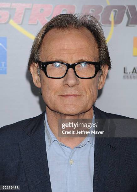 Actor Bill Nighy arrives at The "Astro Boy" Premiere at Mann Chinese 6 on October 19, 2009 in Los Angeles, California.