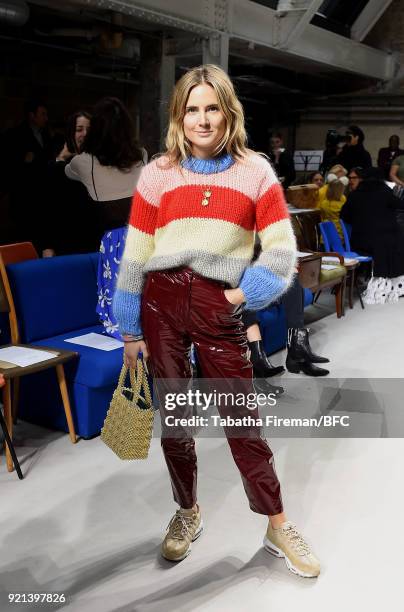 Lucy Williams attends the Isa Arfen show during London Fashion Week February 2018 at Eccleston Place on February 20, 2018 in London, England.