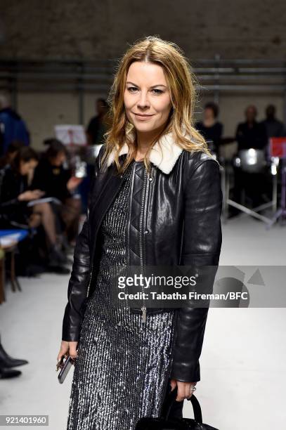 Juliet Angus attends the Isa Arfen show during London Fashion Week February 2018 at Eccleston Place on February 20, 2018 in London, England.