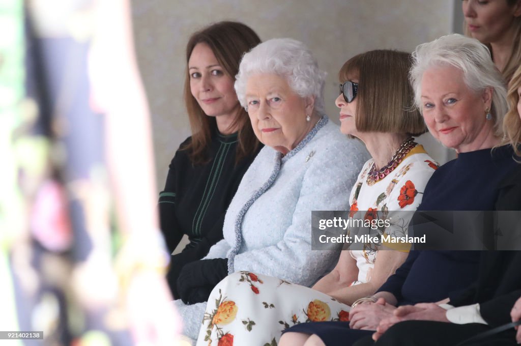 Richard Quinn - Front Row - LFW February 2018