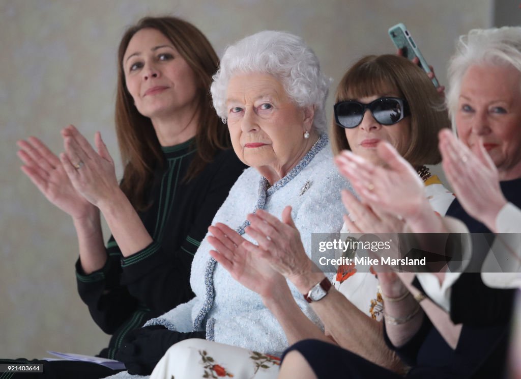 Richard Quinn - Front Row - LFW February 2018