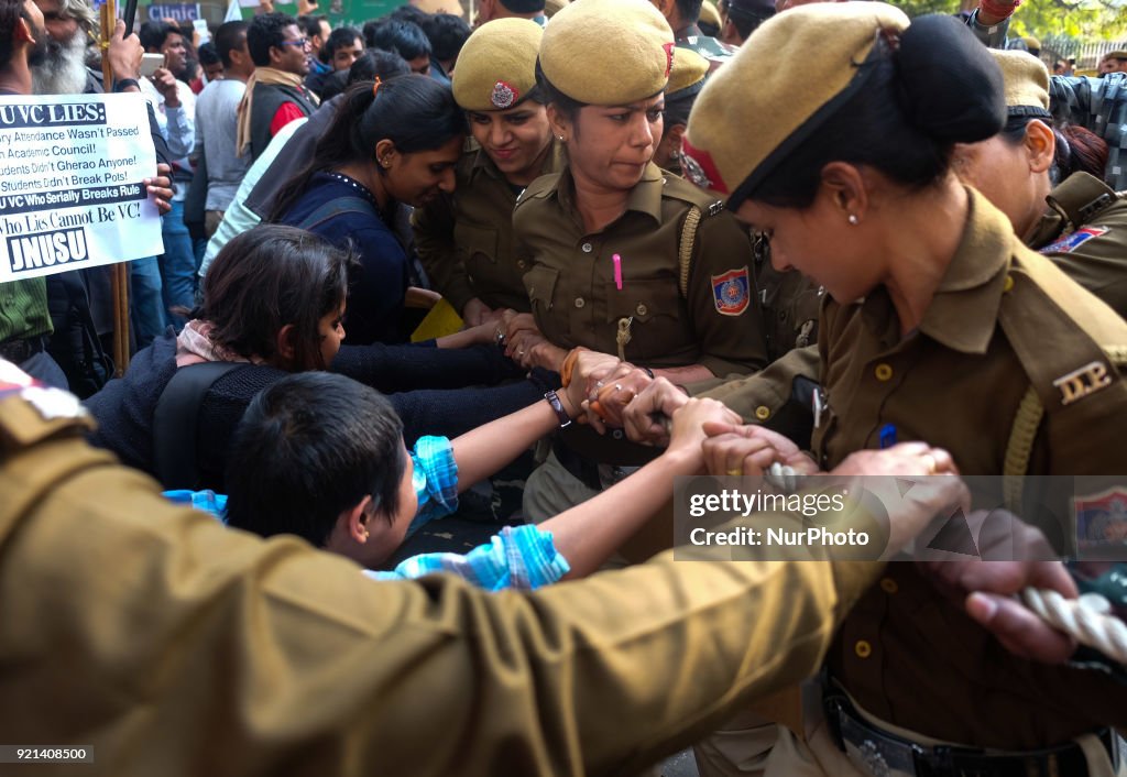 Student protest in New Delhi