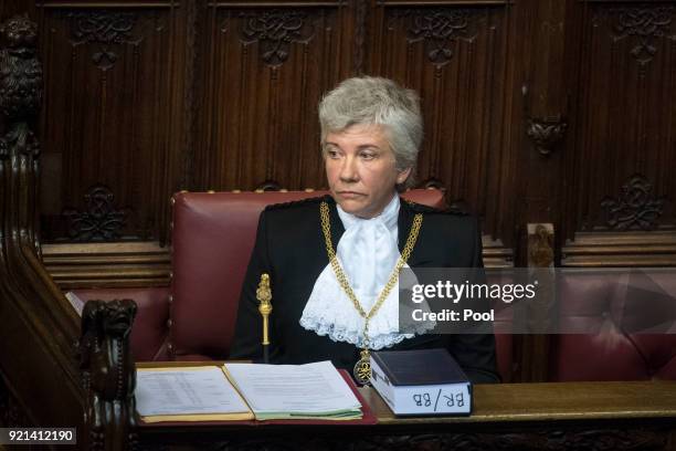 Sarah Clarke is introduced as the new Black Rod to the House of Lords on February 20, 2018 in London, United Kingdom. Sarah Clarke will be known as...