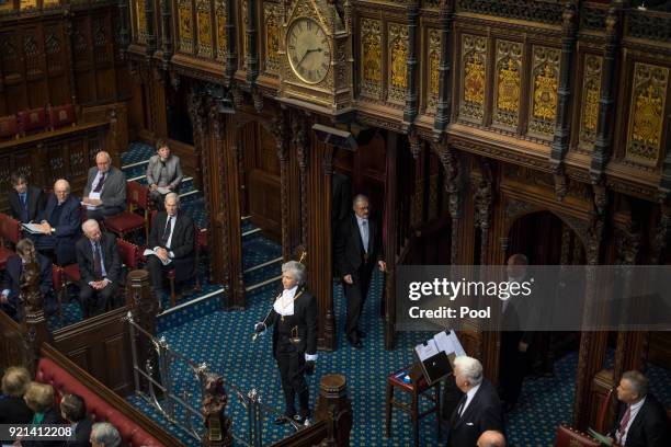 Sarah Clarke is introduced as the new Black Rod to the House of Lords on February 20, 2018 in London, United Kingdom. Sarah Clarke will be known as...