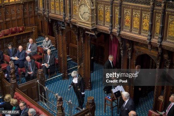 Sarah Clarke is introduced as the new Black Rod to the House of Lords on February 20, 2018 in London, United Kingdom. Sarah Clarke will be known as...