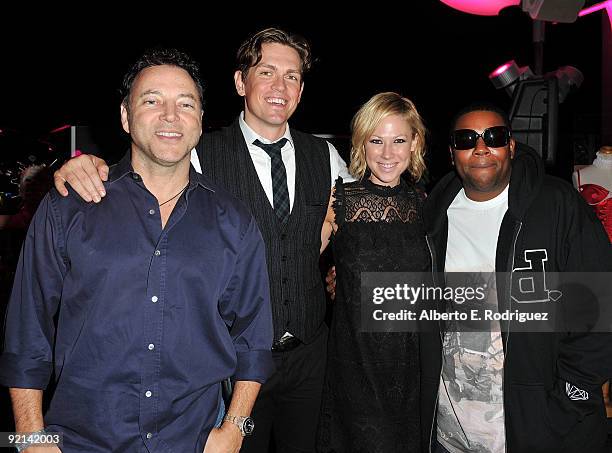 Director Bo Zenga, actor Steve Howey, actress Desi Lydic and actor Kenan Thompson attend the after party for the Los Angeles premiere of Anchor Bay...