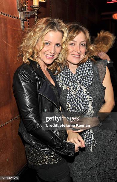 Jessica Capshaw and Sasha Alexander attend the Fall 2009 Denim Tour with Lucky Magazine held at Chateau Marmont's Bar Marmont on October 20, 2009 in...