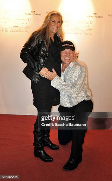 Former boxer Axel Schulz and Patricia Reich attend the 'Klitschko Meets Becker' Charity Gala on October 20, 2009 in Heidelberg, Germany.