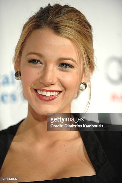 Actress Blake Lively attends 2009 Angel Ball to Benefit Gabrielle�s Angel Foundation hosted by Denise Rich at Cipriani, Wall Street on October 20,...