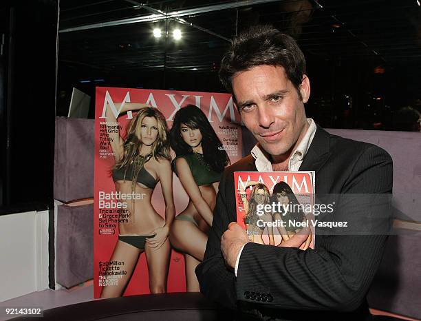 James Callis attends Tricia Helfer's Maxim Cover Party hosted by SBE at Mi-6 Night club on October 20, 2009 in West Hollywood, California.