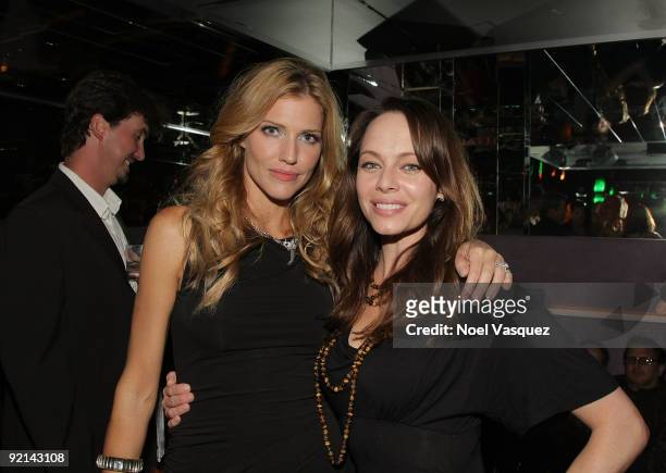 Tricia Helfer and Melinda Clarke attend Tricia's Maxim Cover Party hosted by SBE at Mi-6 Night club on October 20, 2009 in West Hollywood, California.