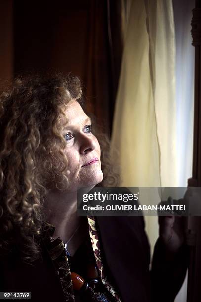 French geographer and economist Sylvie Brunel poses on October 14, 2009 in Paris. Brunel, ex-wife of French minister for immigration Eric Besson,...