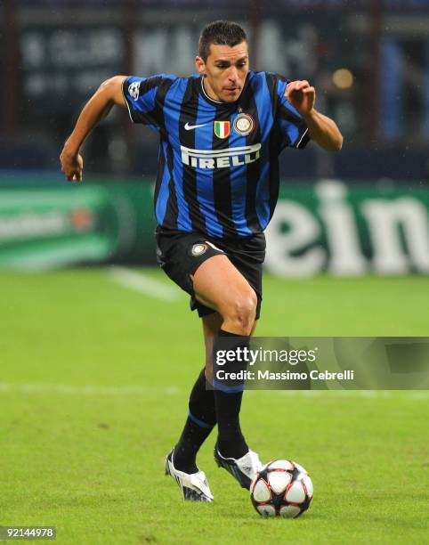 Da Silva Ferreira Lucimar Lucio of FC Inter Milan in action during the UEFA Champions League matchday 3 Group F match between FC Inter Milan and FC...