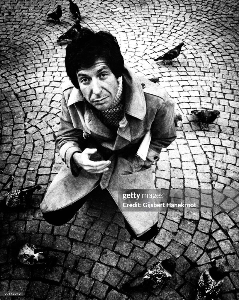 Leonard Cohen Posed In Amsterdam