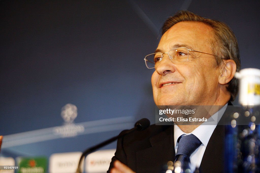 Florentino Perez and Michel Platini - Press Conference