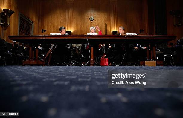 Homeland Security Secretary Janet Napolitano, Secretary of Health and Human Services Kathleen Sebelius, and Education Secretary Arne Duncan testify...