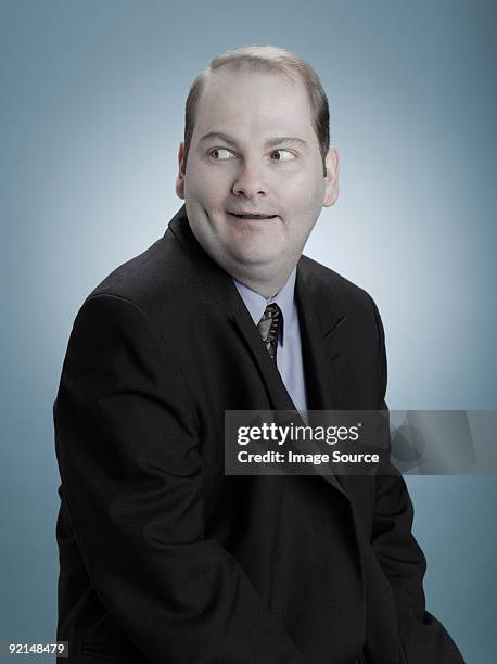 businessman looking sideways - one man only studio stock pictures, royalty-free photos & images