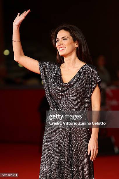 Actress Maya Sansa attends the "L'Uomo Che Verra" Premiere during Day 7 of the 4th International Rome Film Festival held at the Auditorium Parco...