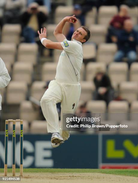 Dominic Cork bowling for Hampshire during the LV County Championship match between Hampshire and Sussex at The Rose Bowl, Southampton, 1st May 2009.