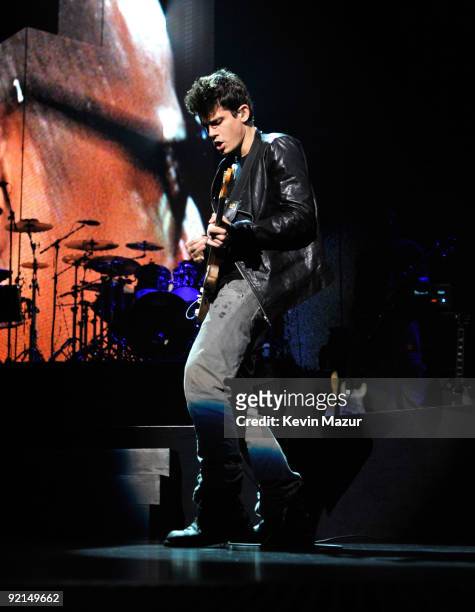 Exclusive* John Mayer performs at Madison Square Garden on September 11, 2009 in New York City.
