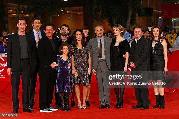 Actress Maya Sansa, director Giorgio Diritti, actors Alba Rohrwacher, Claudio Casadio and guests attend the 'L'Uomo Che Verra' Photocall during Day 7...