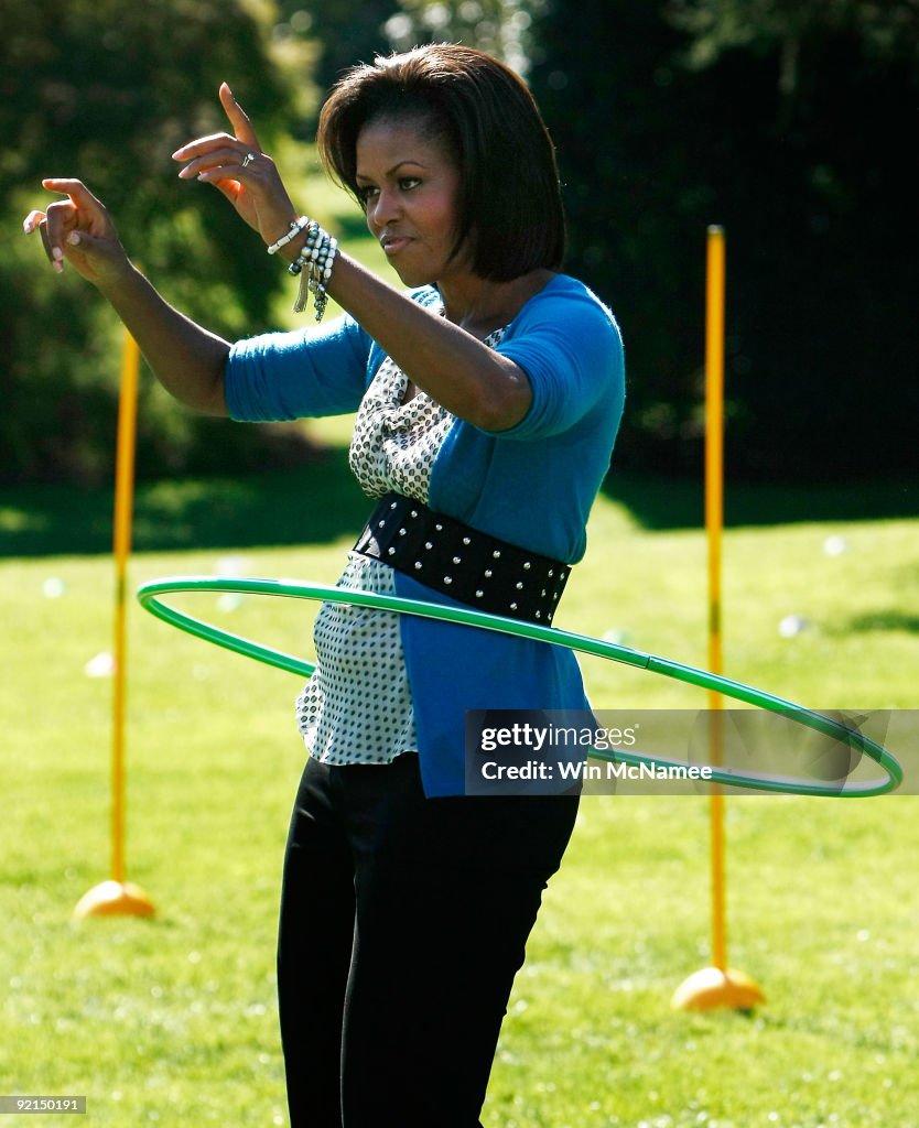 Michelle Obama Hosts Healthy Kids Fair At White House