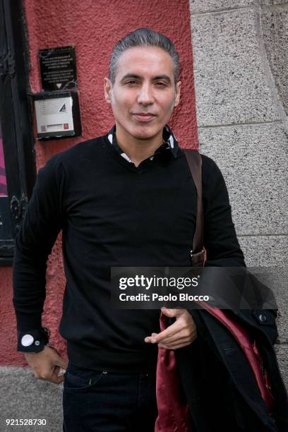 Pitingo attends 'Pata Negra' awards at the Corral de la Moreria club on February 20, 2018 in Madrid, Spain.