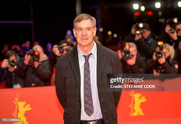 Film director and screenwriter Gus Van Sant poses on the red carpet for the premiere of his film "Don't Worry, He Won't Get Far on Foot" presented in...
