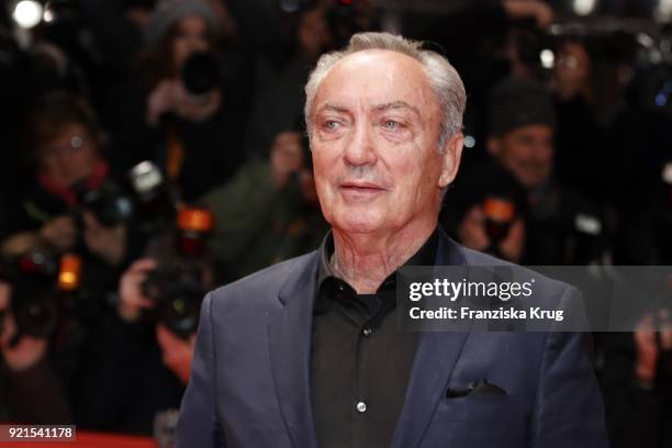 Udo Kier attends the 'Don't Worry, He Won't Get Far on Foot' premiere during the 68th Berlinale International Film Festival Berlin at Berlinale...