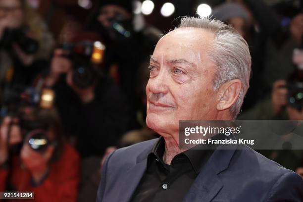 Udo Kier attends the 'Don't Worry, He Won't Get Far on Foot' premiere during the 68th Berlinale International Film Festival Berlin at Berlinale...