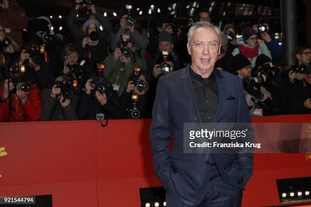 Udo Kier attends the 'Don't Worry, He Won't Get Far on Foot' premiere during the 68th Berlinale International Film Festival Berlin at Berlinale...