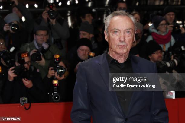 Udo Kier attends the 'Don't Worry, He Won't Get Far on Foot' premiere during the 68th Berlinale International Film Festival Berlin at Berlinale...