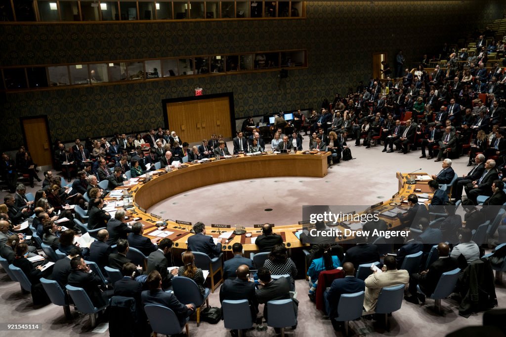 Palestinian President Abbas Attends UN Security Council Meeting