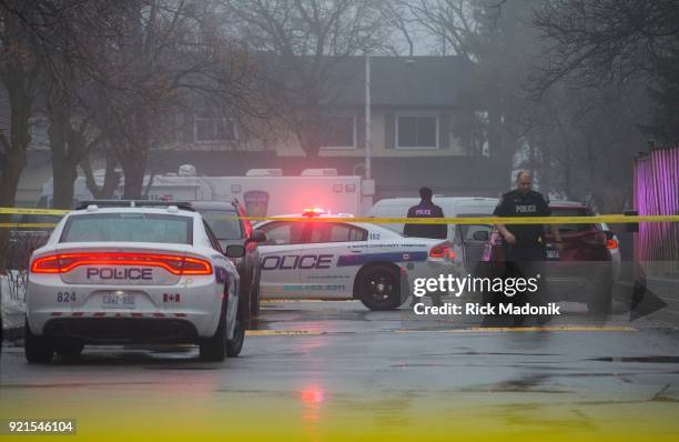 Peel Regional Police are on scene at Vodden Court complex in Brampton where someone was shot between buildings and is dead on scene. Police have a...