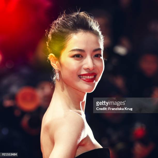 Elane Zhong Chuxi attends the 'Don't Worry, He Won't Get Far on Foot' premiere during the 68th Berlinale International Film Festival Berlin at...