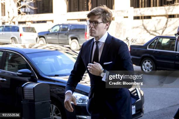 Alex Van der Zwaan, former associate at Skadden Arps Slate Meagher & Flom UK LLP, arrives at the Federal Court in Washington, D.C., U.S. On Tuesday,...