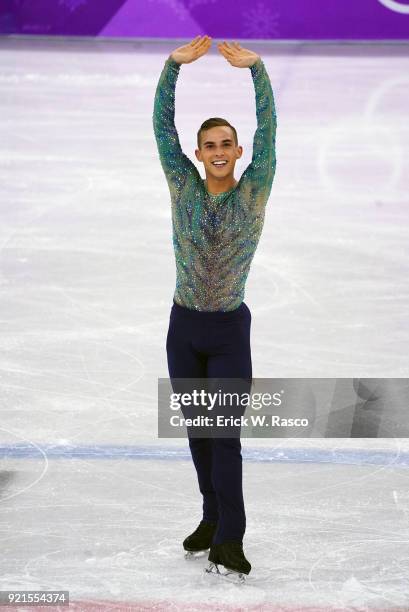 Winter Olympics: USA Adam Rippon in action during Men's Single Free Skating Finals at Gangneung Ice Arena. Gangneung, South Korea 2/17/2018 CREDIT:...