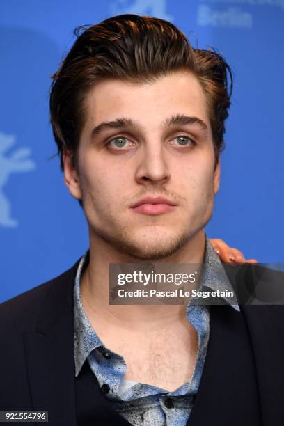 Jonas Dassler poses at the 'The Silent Revolution' photo call during the 68th Berlinale International Film Festival Berlin at Grand Hyatt Hotel on...