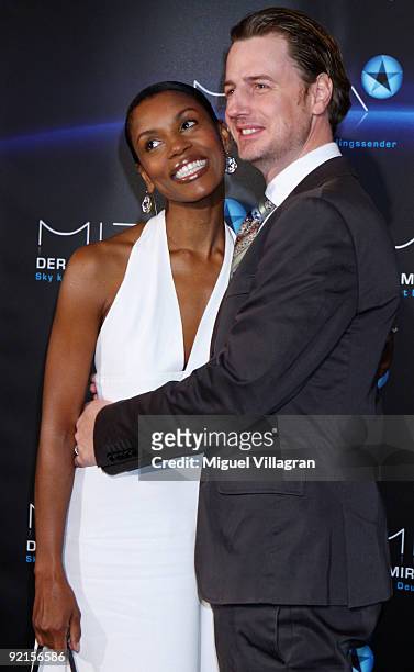 Stephanie Simbeck and Florian Simbeck attend the Mira Award ceremony on October 21, 2009 in Munich, Germany.