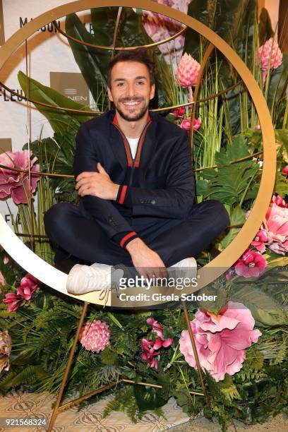 Max Alberti during the 'Maison des Fleurs' photo session at KONEN on February 20, 2018 in Munich, Germany.