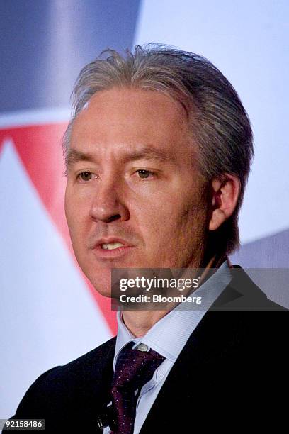 Eric Gales, president of Microsoft Corp.'s Canada unit, speaks during the Economic Edge 2009 Conference in Toronto, Ontario, Canada, on Wednesday,...