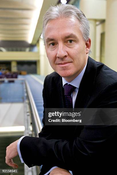 Eric Gales, president of Microsoft Corp.'s Canada unit, stands for a photo during the Economic Edge 2009 Conference in Toronto, Ontario, Canada, on...